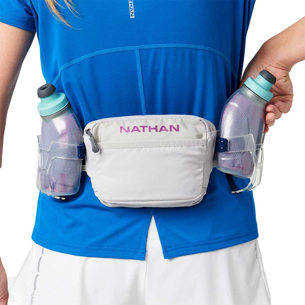 Trail Mix Plus 20oz Insulated 3.0 Hydration Belt - Vapor Grey/Magenta