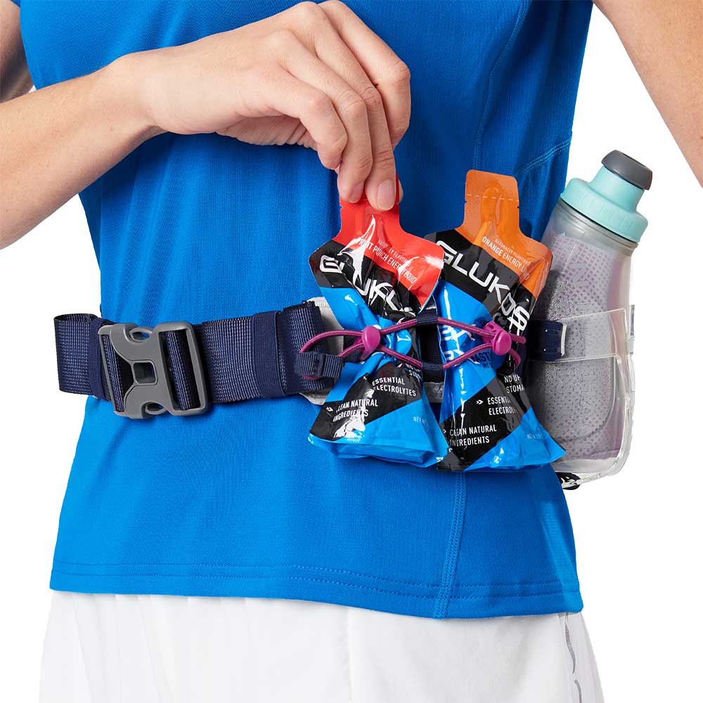 Trail Mix Plus 20oz Insulated 3.0 Hydration Belt - Vapor Grey/Magenta