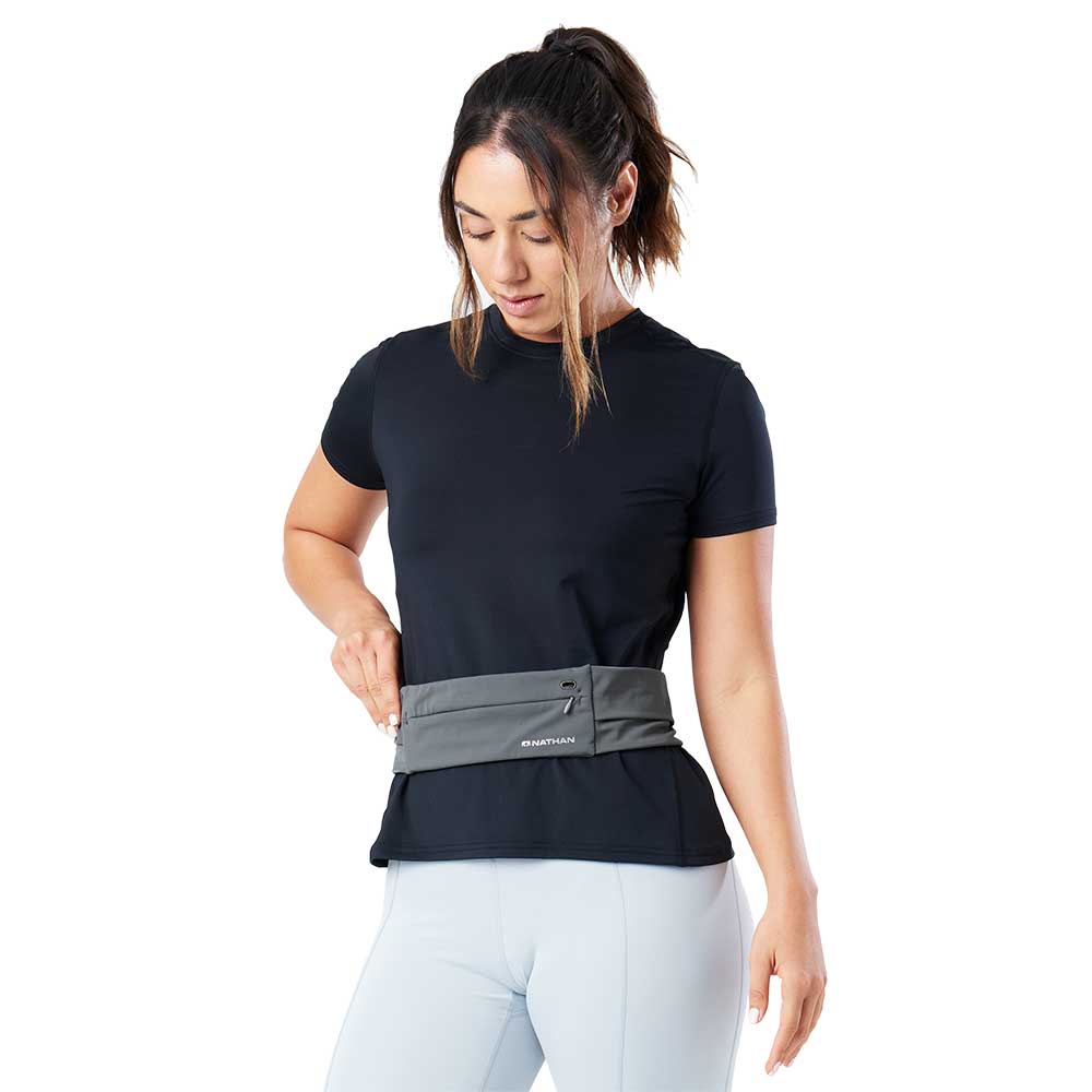 Unisex Adjustable Fit Zipster 2.0 Running Belt - Gravity Grey