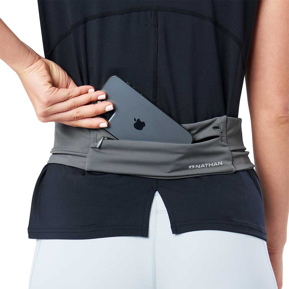 Unisex Adjustable Fit Zipster 2.0 Running Belt - Gravity Grey