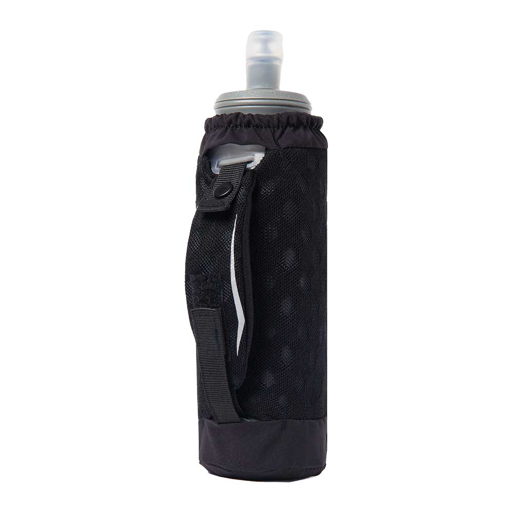 ExoShot 2.0 (14oz) Handheld Water Bottle - Black/Ribbon Red