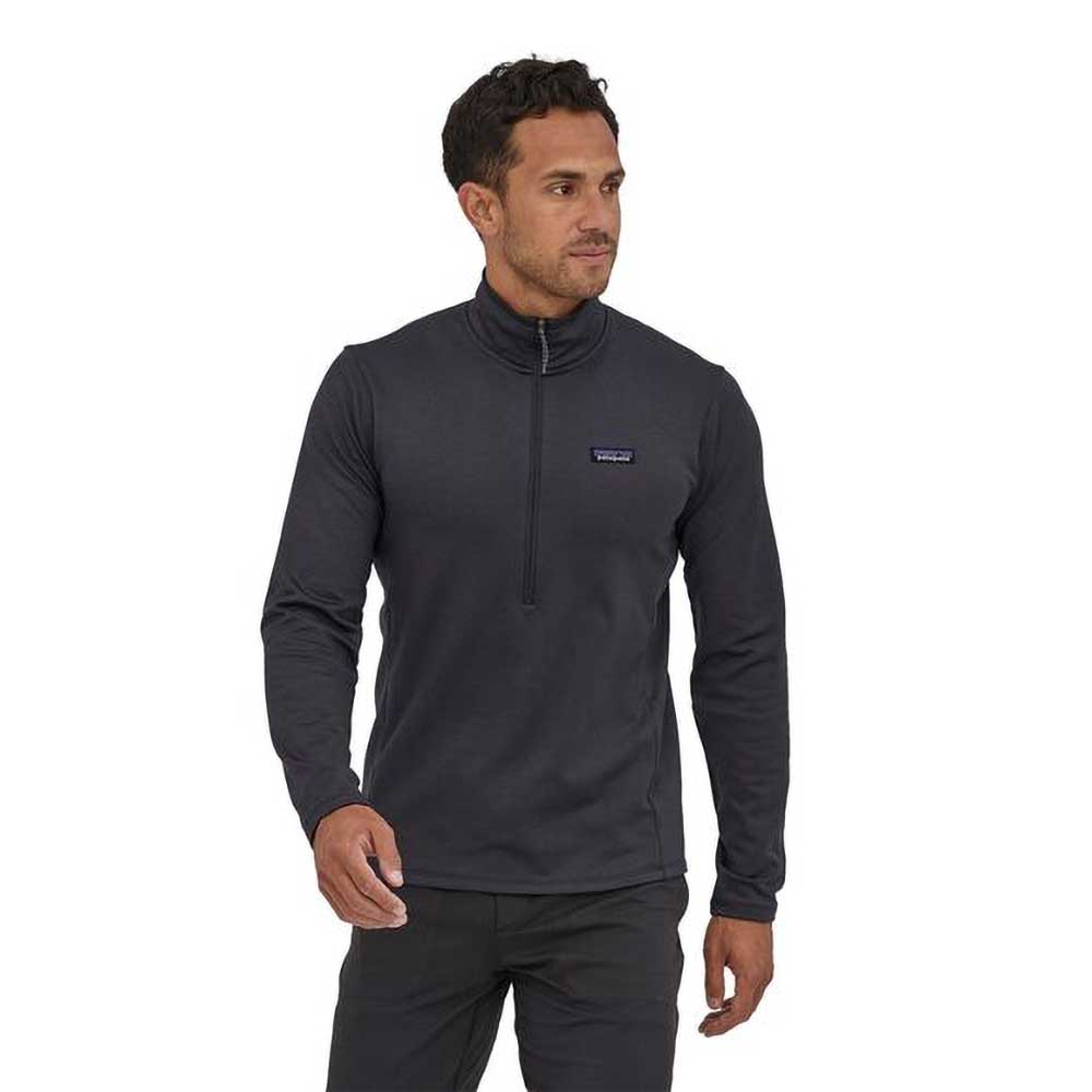 Men's R1 Daily Zip-Neck Top - Black