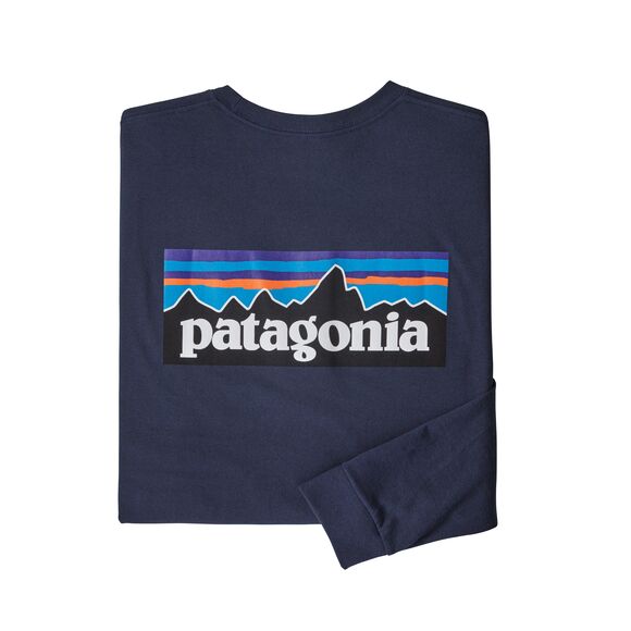 Men's Long Sleeved P-6 Logo Responsibili-Tee Shirt - Classic Navy