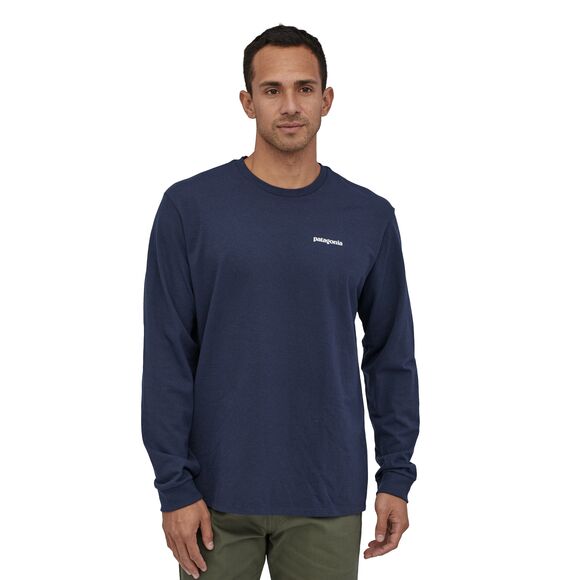 Men's Long Sleeved P-6 Logo Responsibili-Tee Shirt - Classic Navy