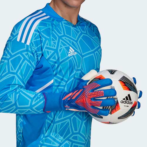 Men's Predator Pro Gloves - Hi-Res Blue / Turbo / White