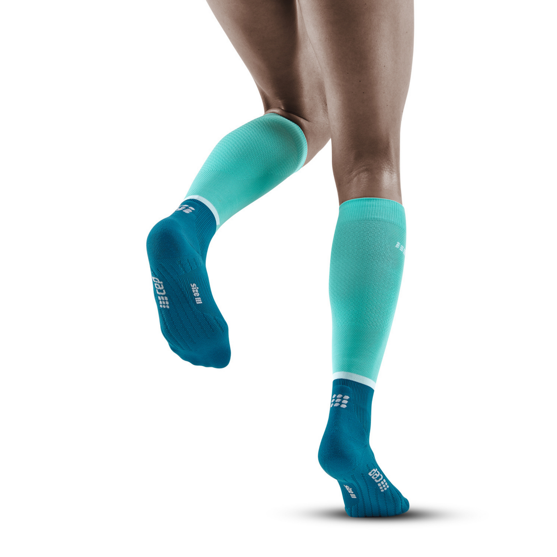 Women's The Run Compression Socks 4.0 - Ocean/Petrol – Gazelle Sports