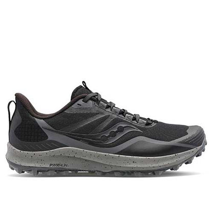 Men's Peregrine 12 Trail Running Shoe - Black/Charcoal - Regular (D)