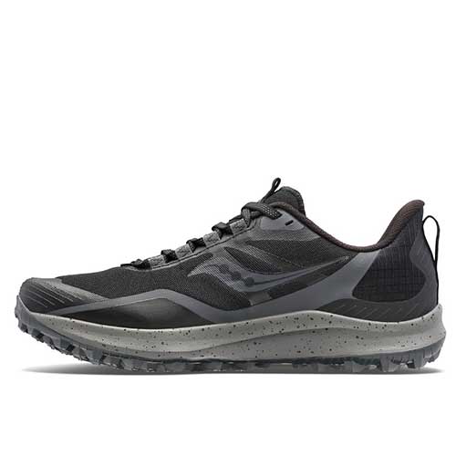 Men's Peregrine 12 Trail Running Shoe - Black/Charcoal - Regular (D)