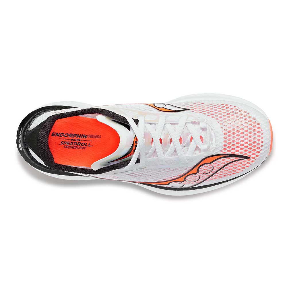 Men's Endorphin Pro 3 Racing Shoe - White/Black/Vizi- Regular (D)