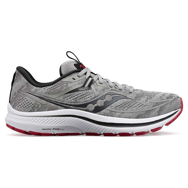 Men's Omni 21 Running Shoe- Alloy/Garnet- Regular (D)