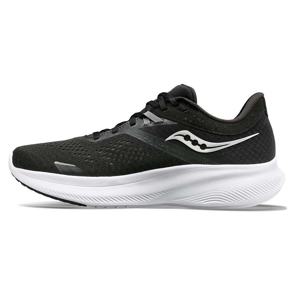 Men's Ride 16 Running Shoe -  Black/White - Wide (2E)