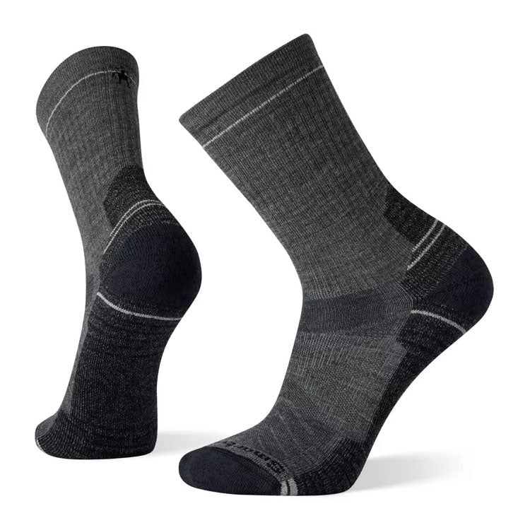 Men's Hike Light Cushion Crew Socks - Medium Gray