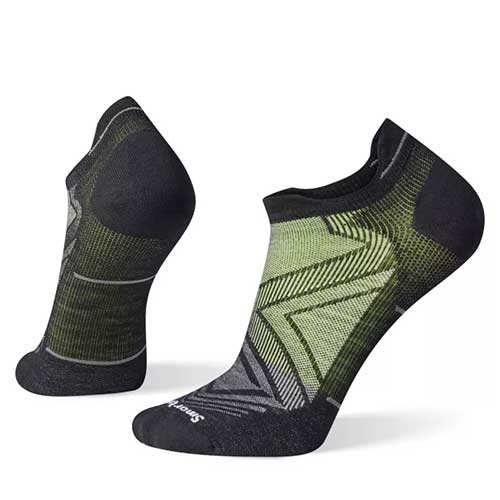 Men's Run Zero Cushion Low Ankle Socks - Black