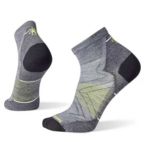 Men's  Run Zero Cushion Ankle Socks - Medium Gray