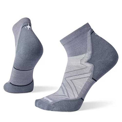 Men's Run Targeted Cushion Ankle Socks - Graphite