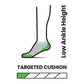 Women's Performance Run Targeted Cushion Low Ankle Socks - Twilight Blue