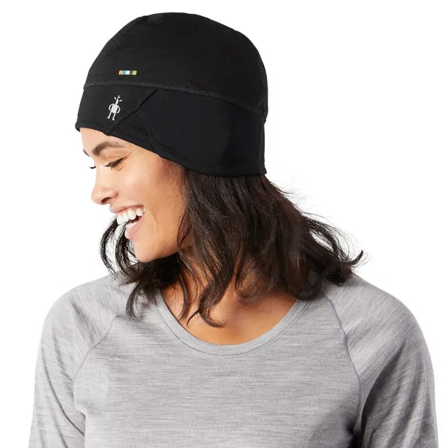 Unisex Active Fleece Ponytail Beanie - Black - Black