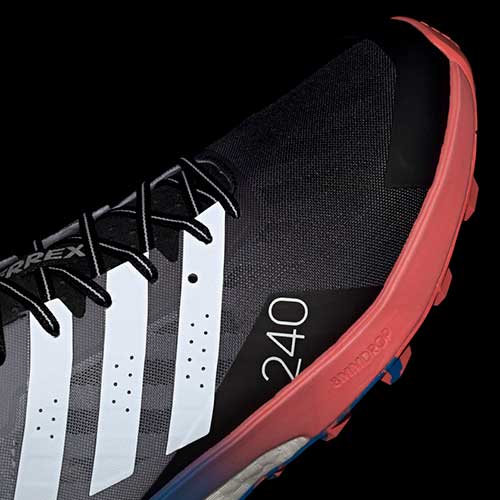 Men's Terrex Speed Ultra Trail Running Shoe - Core Black/Crystal White/Turbo - Regular (D)