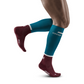 Men's The Run Compression Socks 4.0 - Petrol/Dark Red