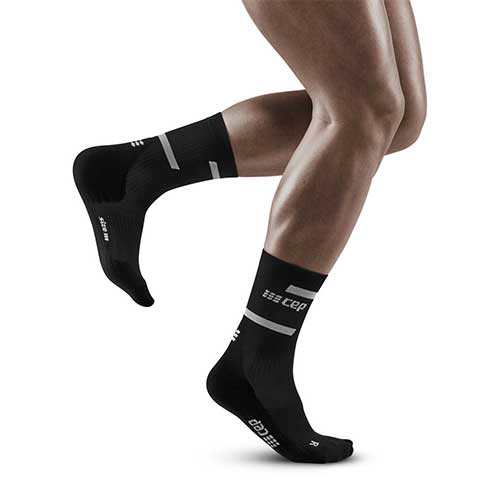 Men's The Run Compression Mid Cut Socks 4.0 - Black