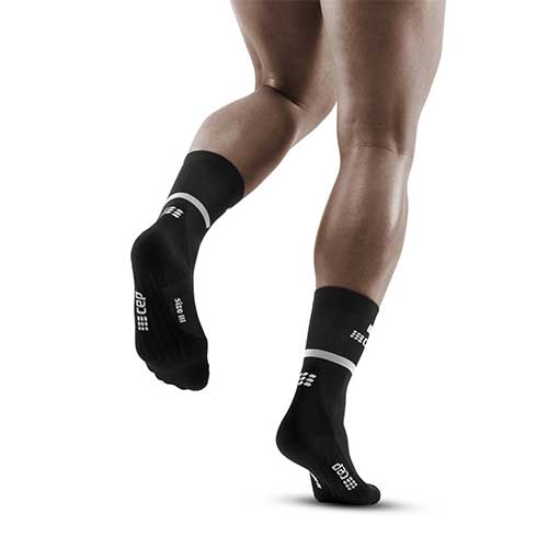 Men's The Run Compression Mid Cut Socks 4.0 - Black