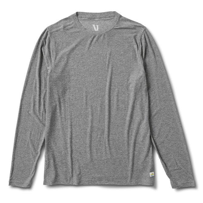 Men's Long Sleeve Strato Tech Tee - Heather Grey