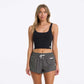 Women's Daily Crop Tank - Black