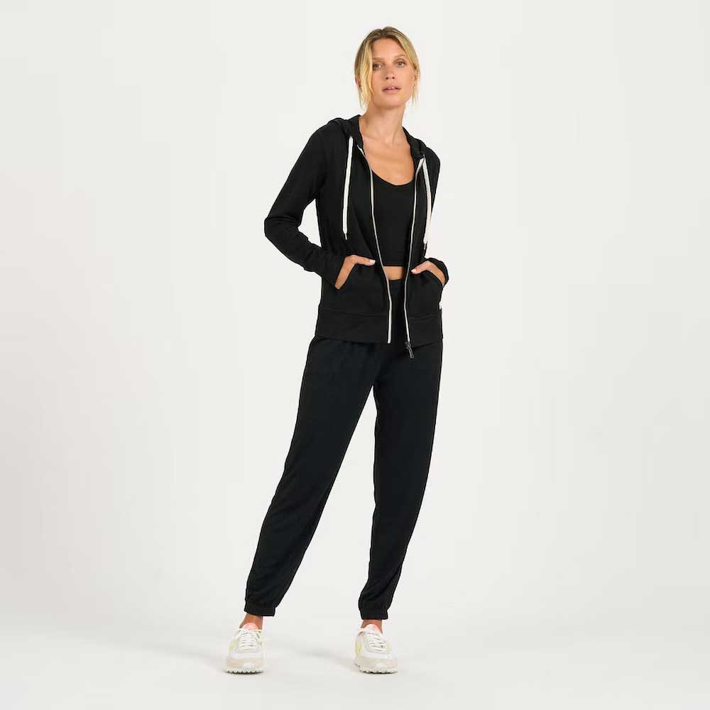Vuori Women's Halo Performance Hoodie - Black Heather