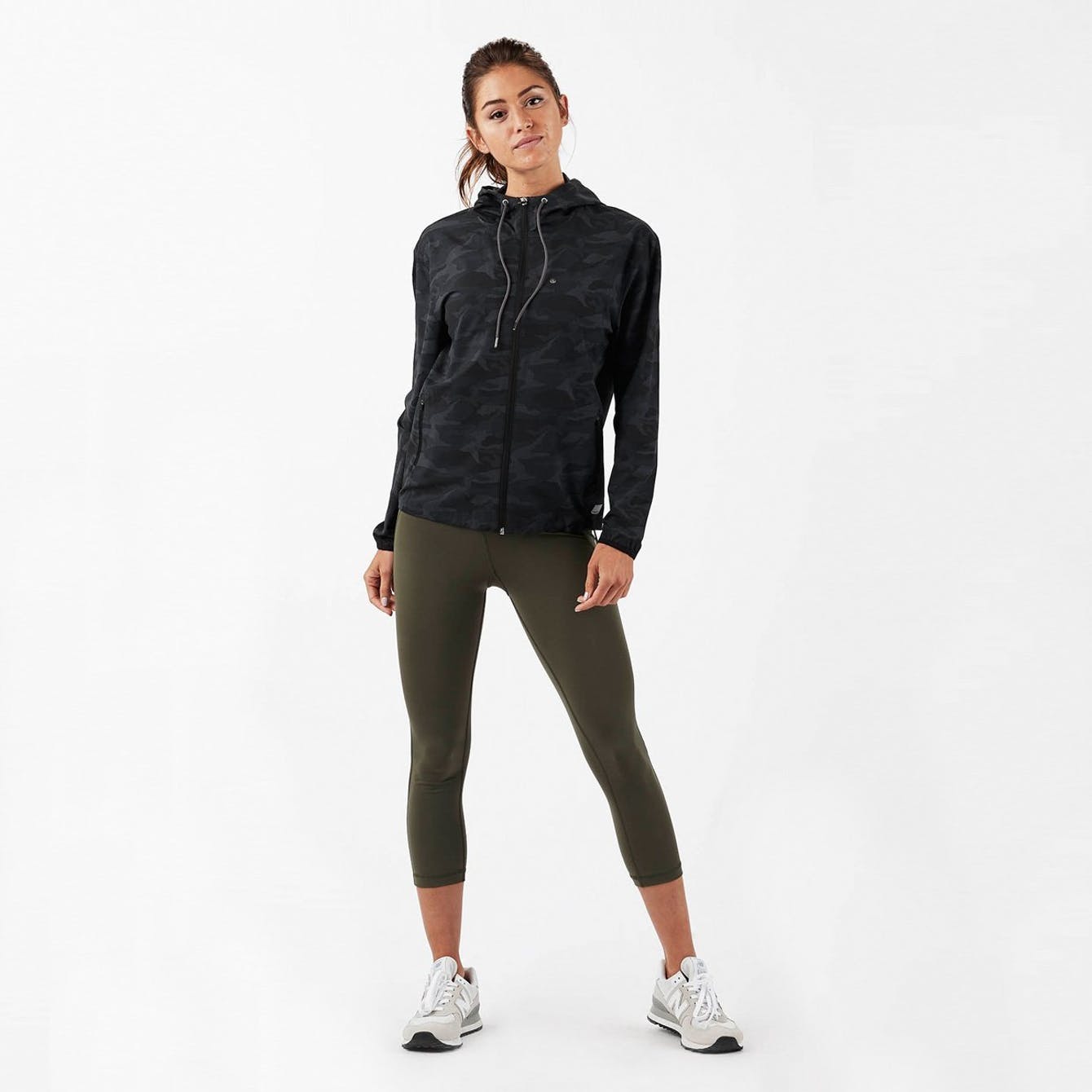 Women's Outdoor Trainer Shell Jacket - Black Camo