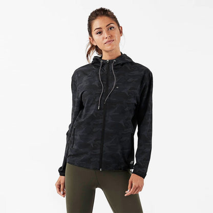 Women's Outdoor Trainer Shell Jacket - Black Camo