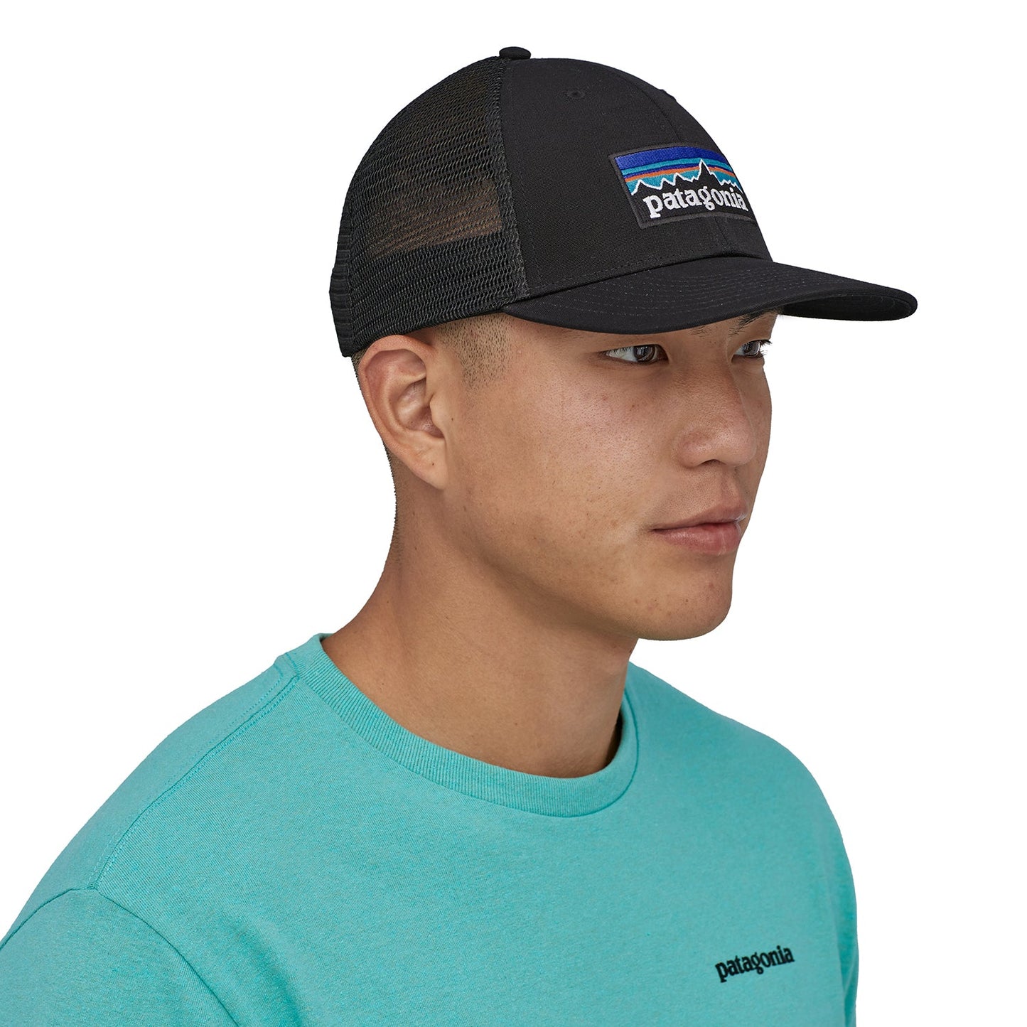 Unisex P6 Logo LoPro Trucker Hat - Black