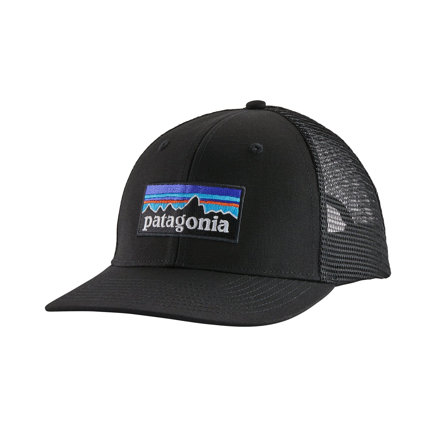 Unisex P-6 Logo Trucker Hat - Black