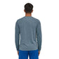 Men's Long-Sleeved Capilene Cool Daily Graphic Shirt - Line Logo Ridge Stripe: Light Plume Grey X-Dye