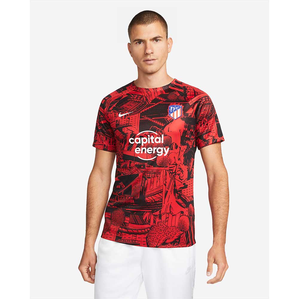 Men's Athletico Madrid Pre-Match Short Sleeve - Sport Red
