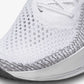 Women's Nike ZoomX Vaporfly Next% 3 Running Shoe- White/Dark Smoke Grey/Particle Grey- Regular (B)