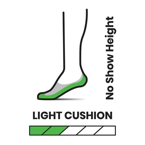 Unisex Everyday Cushion No Show Socks - Light Gray
