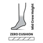 Men's Run Zero Cushion Mid Crew Socks - Charcoal