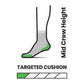 Men's Run Targeted Cushion Mid Crew Socks - Graphite