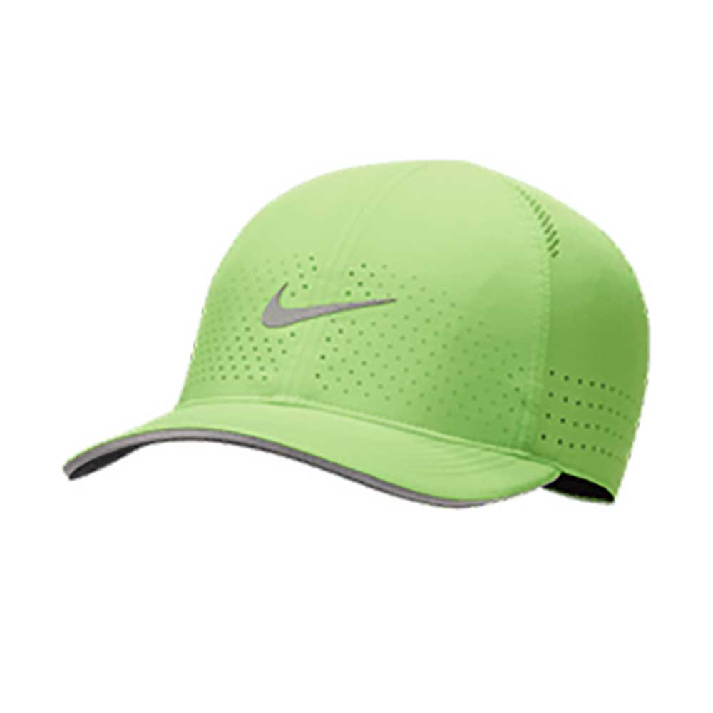 Unisex Nike Dri-Fit Aerobill Featherlight Running Cap - Action Green/Reflective Silver