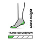 Women's Performance Run Targeted Cushion Ankle Socks - Light Gray