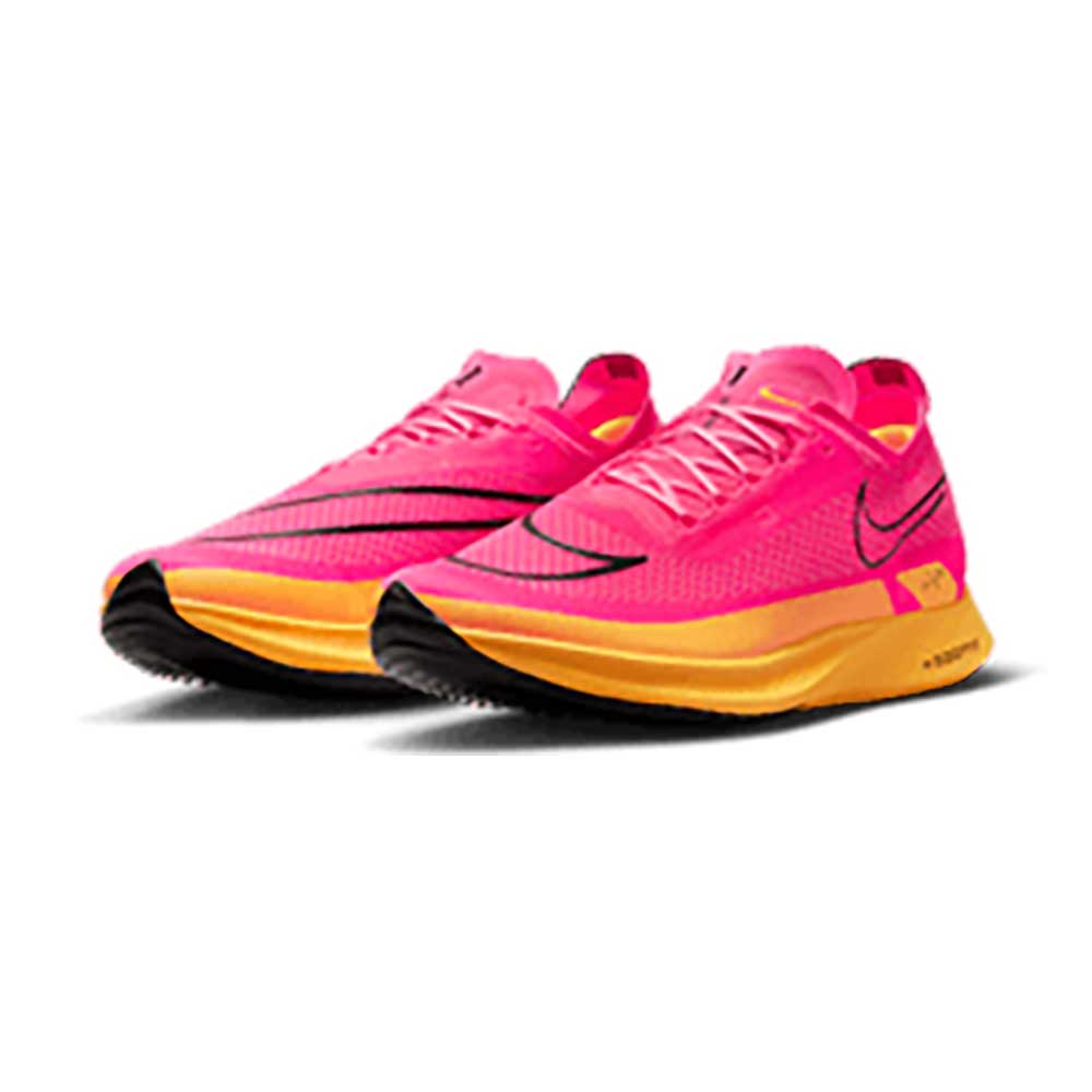 NIKE ZoomX Streakfly Running Shoes Mens 7.5 Womens 9 Black Blue Racing 5K  10K