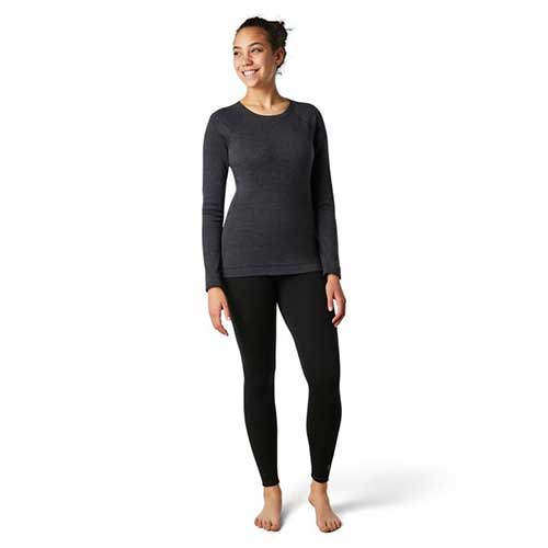 Women's Merino 250 Baselayer Crew - Charcoal Heather