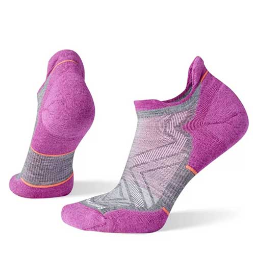 Women's Performance Run Targeted Cushion Low Ankle Socks - Medium Gray