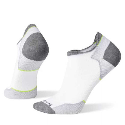 Men's Performance Run Zero Cushion Low Ankle Socks - White