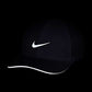 Nike Dri-Fit Aerobill Featherlight Perforated Running Cap - White