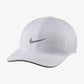 Nike Dri-Fit Aerobill Featherlight Perforated Running Cap - White
