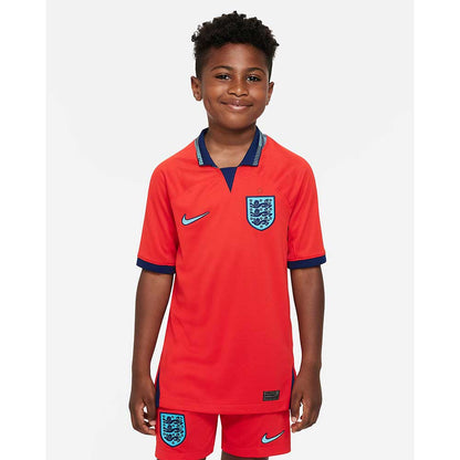 Youth England Dri-FIT Away Stadium Jersey - Challenge Red/Blue Void