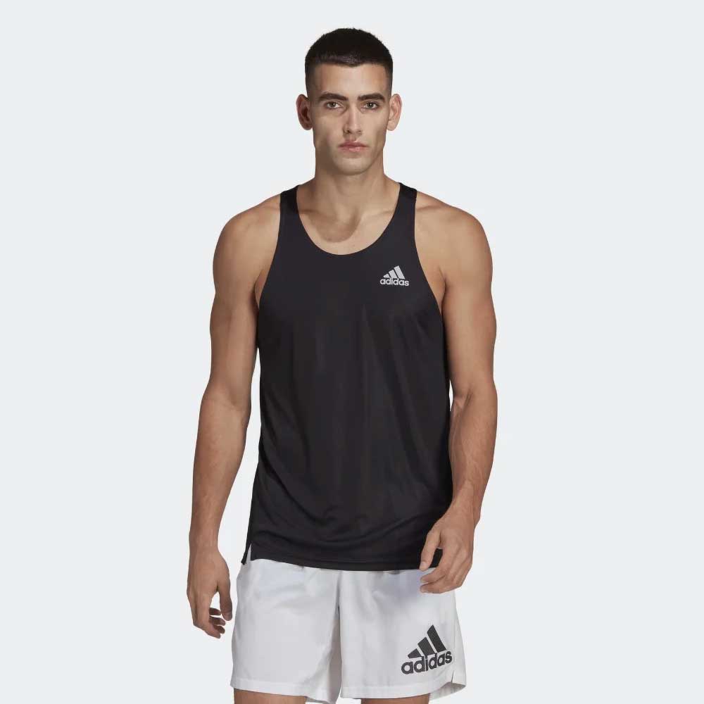 Men's Own the Run Singlet - Black