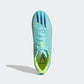 Unisex Adidas X Speedportal .4 IC Soccer Shoe - Clear Aqua/Powder Blue/Solar Yellow- Regular (D)