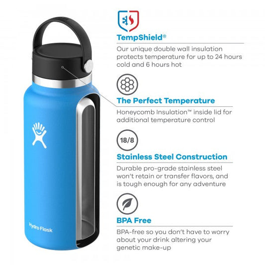 32 oz Wide Mouth Insulated Waterbottle - Stone